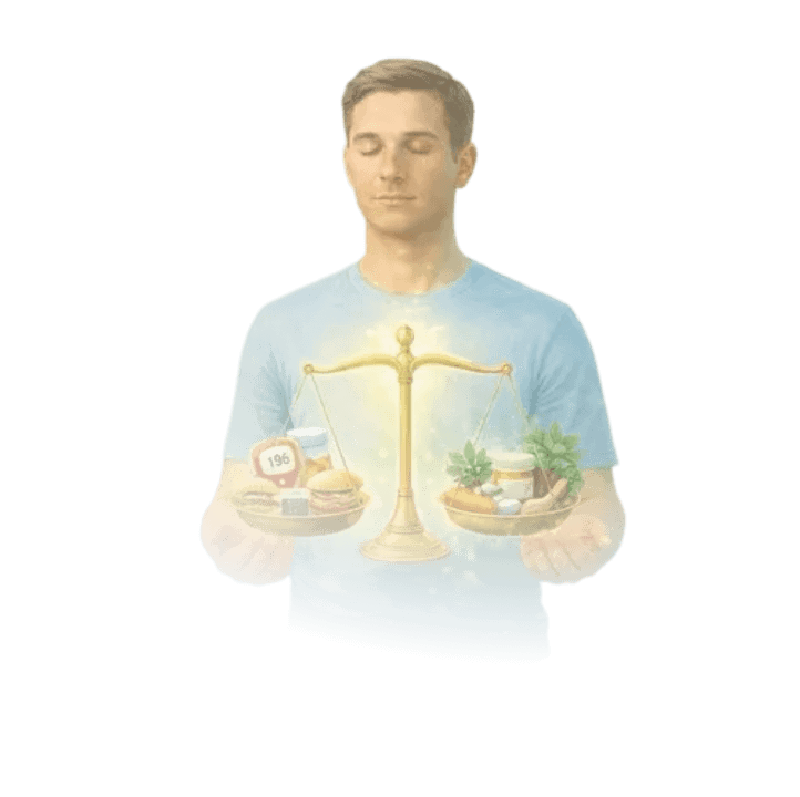 תמונה תומכת עבור איזון פעילות הגוף והפחתת תלות בכדורים